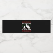 Oh What Fun It Is To Ride Motorcycle Dirt Bike Wasserflaschenetikett (Einzelnes Label)