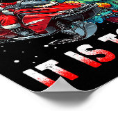 Oh What Fun It Is To Ride Snowmobile Santa Christm Poster (Ecke)