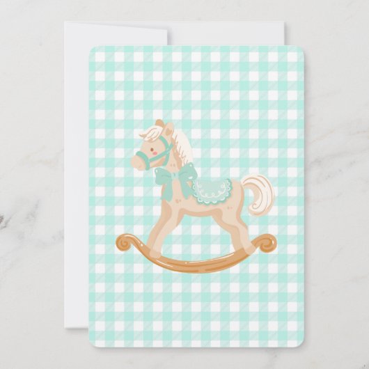 Oh What Fun Mint Nutcracker Birthday Einladung (Rückseite)