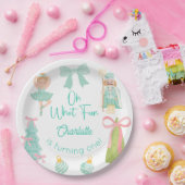 Oh What Fun Mint Nutcracker Birthday Pappteller (Party)