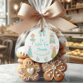 Oh What Fun Mint Nutcracker Birthday Runder Aufkleber