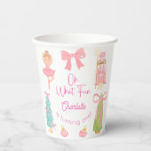 Oh What Fun Pink Nutcracker Birthday Pappbecher (Vorderseite)