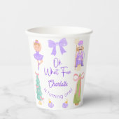 Oh What Fun Purple Nutcracker Birthday Pappbecher (Vorderseite)