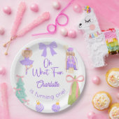 Oh What Fun Purple Nutcracker Birthday Pappteller (Party)