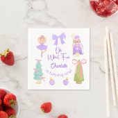 Oh What Fun Purple Nutcracker Birthday Serviette (Beispiel)