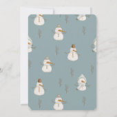 Oh What Fun Santa Claus Holiday Boy Birthday Einladung (Rückseite)