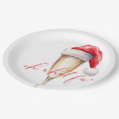 Oh What Fun Santa Paper Plate Pappteller (Schrägansicht)