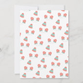 Oh What Fun Snowman Birthday Einladung (Rückseite)