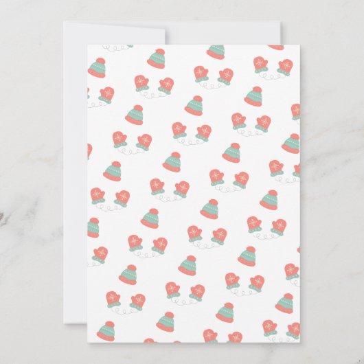 Oh What Fun Snowman Birthday Einladung (Rückseite)