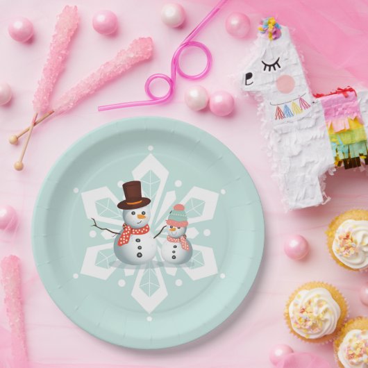 Oh What Fun Snowman Birthday Pappteller (Party)