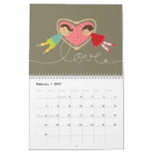Oh Whimsical! Benutzerdefinierter Flexi-Kalender 2 Kalender (Feb 2027)