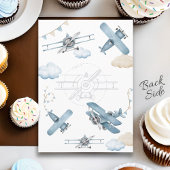 Oh, wie die Zeit fliegt Flugzeug Junge 1. Geburtst Einladung