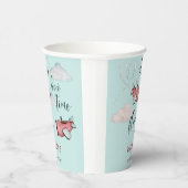 Oh, wie die Zeit fliegt Retro Flugzeug Junge Gebur Pappbecher (Rechts)