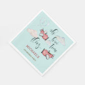 Oh, wie die Zeit fliegt Retro Flugzeug Junge Gebur Serviette (Ecke)