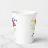 Oh, wie die Zeit fliegt Wasserfarbe Drachen Geburt Pappbecher (Rechts)