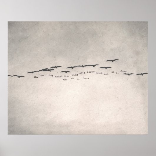 "Oh, wie sie vertrauen" Poster (Vorne)