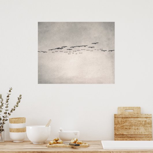 "Oh, wie sie vertrauen" Poster (Küche)