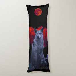 Oh Wolf Moon | Gothic Body Pillow Seitenschläferkissen
