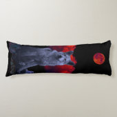 Oh Wolf Moon | Gothic Body Pillow Seitenschläferkissen (Vorderseite)