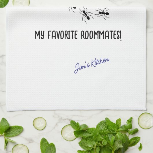 Oh Yay, Ants Funny Sarcastic Geschirrtuch (Gefaltet)