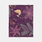 Oh Yellow Birdie Fleece Blanket (Vorderseite)