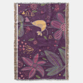 Oh Yellow Birdie Throw Blanket Decke (Vorderseite Vertikal)