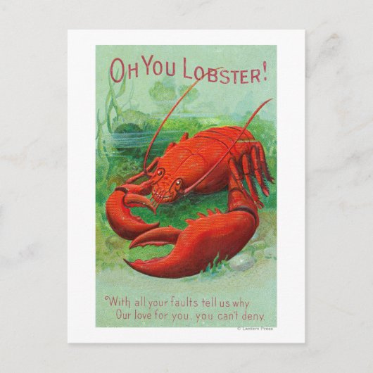 Oh You Lobster Scene Postkarte (Vorderseite)