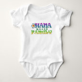 Ohana bedeutet Familie mit Plumeria Baby Bodysuit Baby Strampler (Vorderseite)