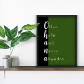 Ohana Family Sweet Sprichwort Poster