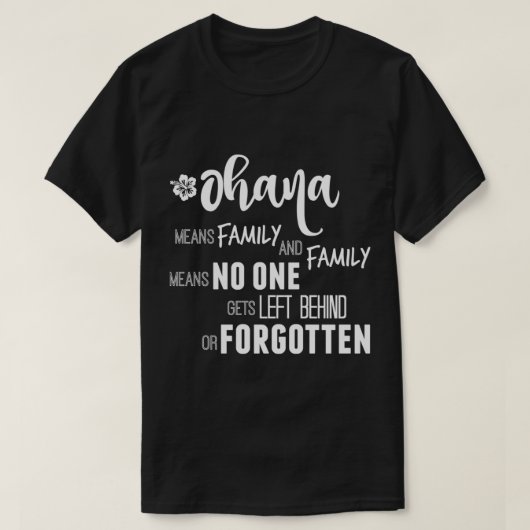 Ohana in weißem Essential-T - Shirt (Design vorne)