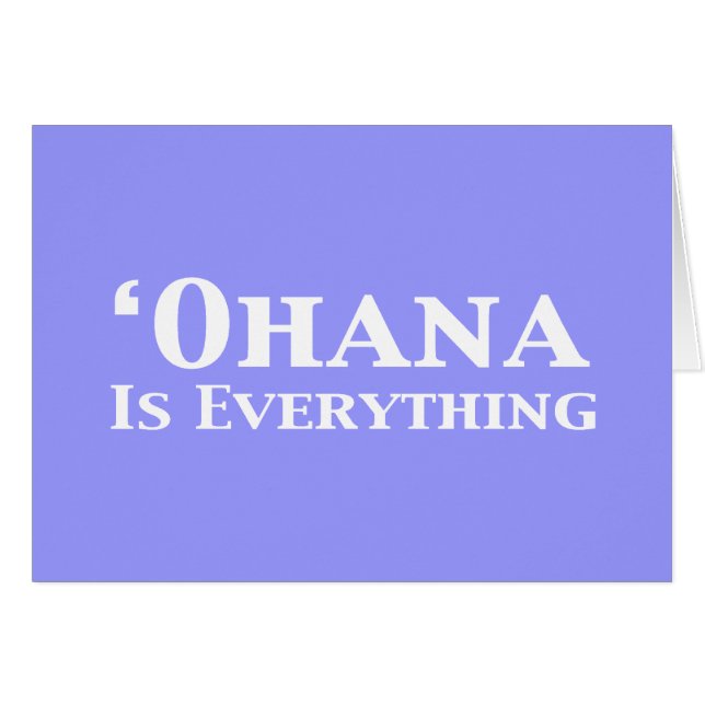 Ohana ist alles Geschenke (Vorderseite (Horizontal))