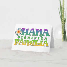 Ohana signia familia - Jedem Anlass Blank Card Karte