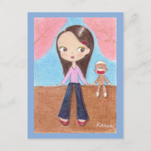 Ohanami (Kirschblütenansicht) Postkarte