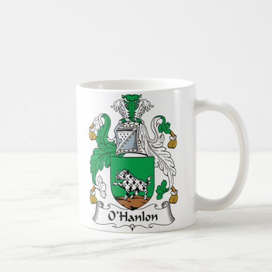 O'Hanlon-Familienwappen Kaffeetasse (Rechts)