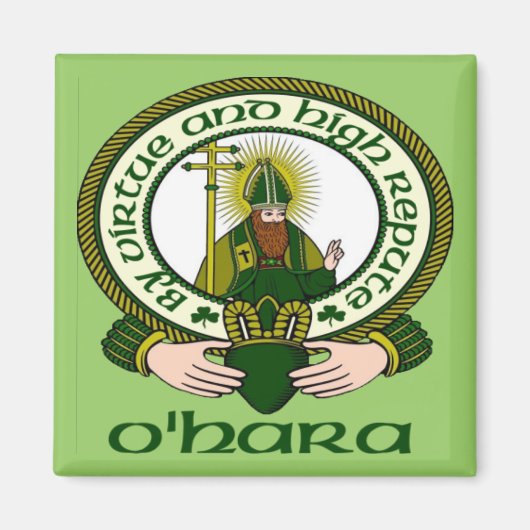 O'Hara Clan Motto Magnet (Vorne)