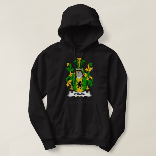 O'Hara Coat of Arms Family Crest Hoodie (Design vorne)