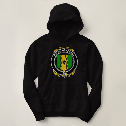 O'Hara Coat of Arms Family Crest Hoodie (Design vorne)