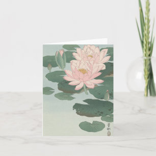 Ohara Kosen Flowering Water Lily - Leere Karte