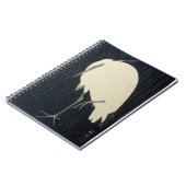 Ohara Kosen Silver Heron im Regen Notizblock (Linke Seite)