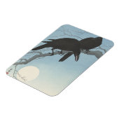 Ohara Kosen Zwei Krähen auf einer Zweigstelle Magnet (Linke Seite)