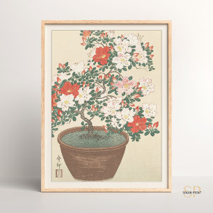 Ohara Koson Blütenazalee Japanische Kunst Floral Poster