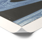 Ohara Koson Chrysanthemen und fließendes Wasser Ja Poster (Ecke)