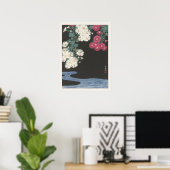 Ohara Koson Chrysanthemen und fließendes Wasser Ja Poster (Heimbüro)