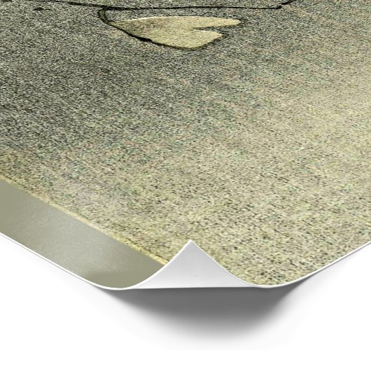 Ohara Koson: Eilkuchen auf einem Baumzweig Poster (Ecke)