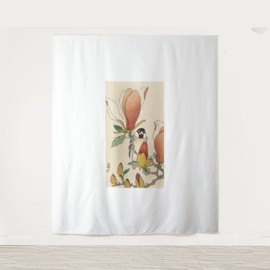 Ohara Koson Kunststil Wandteppich (Vorderseite)
