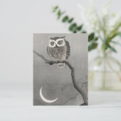 Ohara Koson: Langhahn auf dem Zweig der Bäume Postkarte (Stehend Vorderseite)