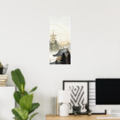Ohara Koson Pagoda und Rainbow Poster (Heimbüro)