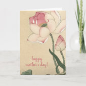 Ohara Koson, Pink Lotus, Japanischer Muttertag der Karte (Vorderseite)