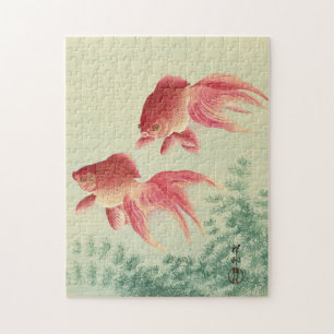 Ohara Koson, Schleier-Goldfisch - Japanische Kunst Puzzle