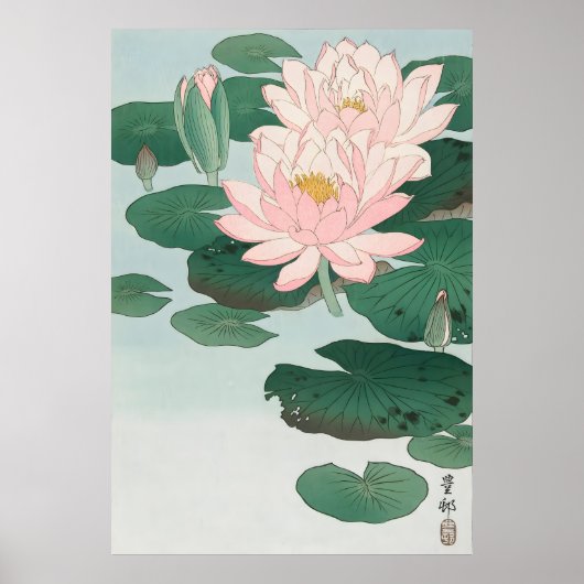 Ohara Koson Water Lily (1920 - 1930) Poster (Vorne)
